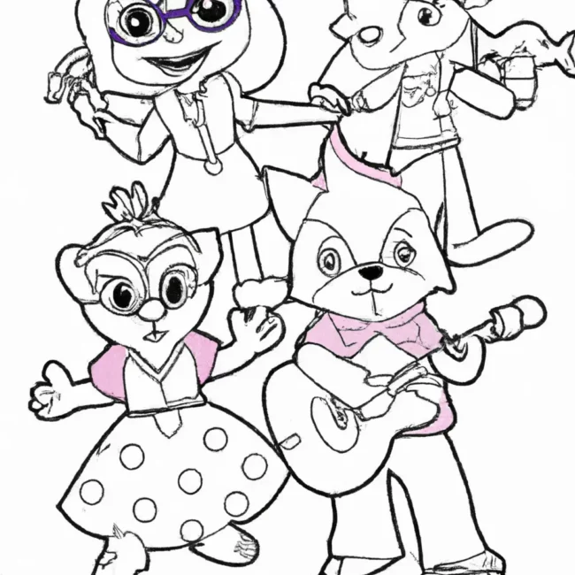 desenhos kiki amigos imprimir colorir 13