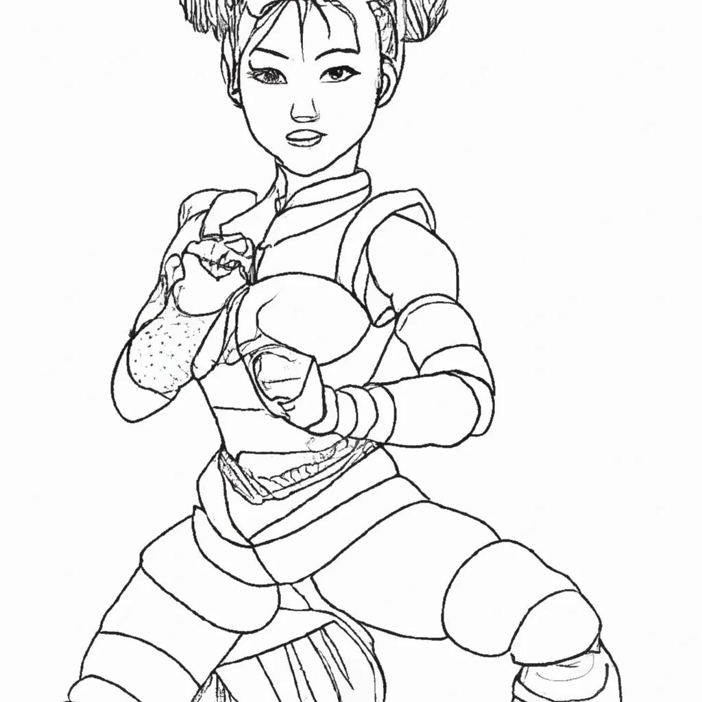 desenhos chun li imprimir colorir 4