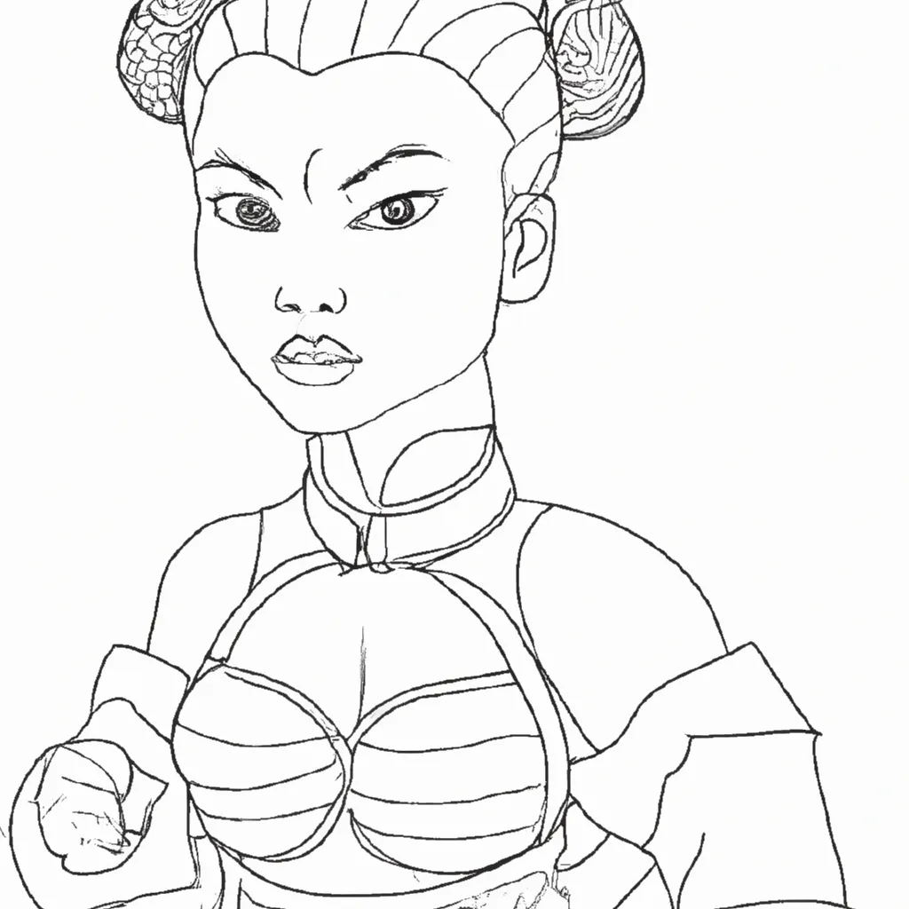 desenhos chun li imprimir colorir 9