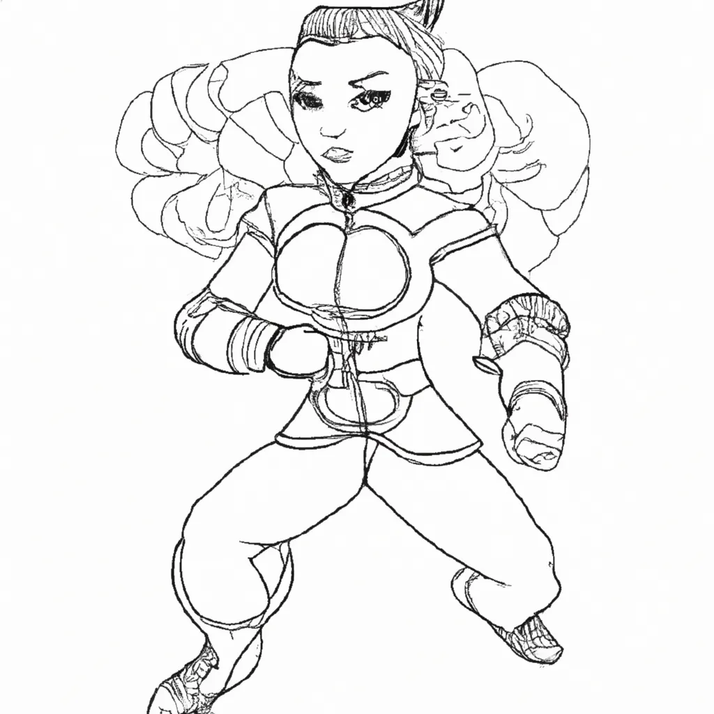 desenhos chun li imprimir colorir 14