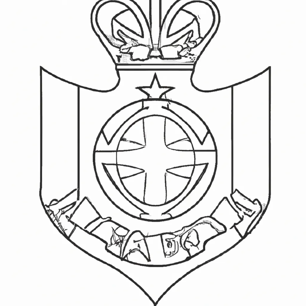 Desenhos do Escudo do Atlético de Madrid para Imprimir e Colorir Desenhos do Escudo do Atlético de Madrid para Imprimir e Colorir