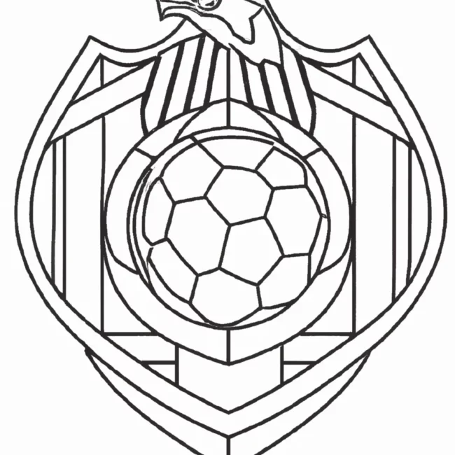 desenhos escudo atletico madrid imprimir colorir 14