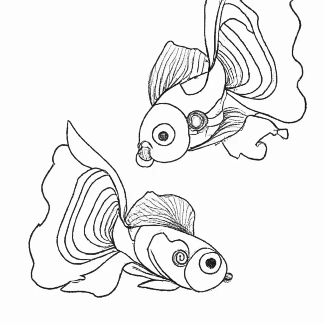 desenhos peixes guppy imprimir colorir 14