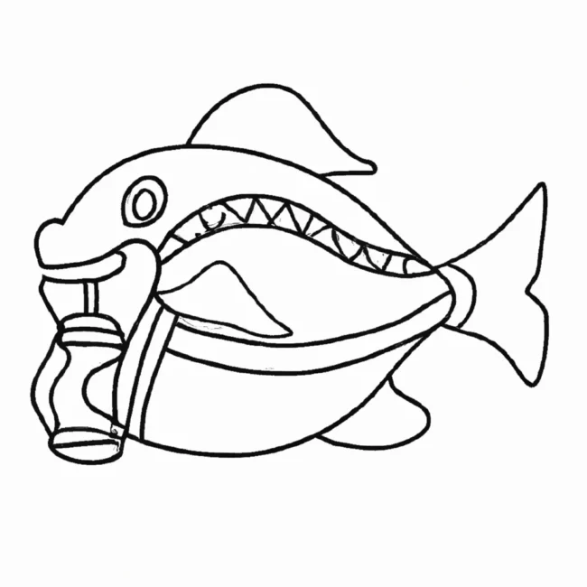 desenhos peixe lanterna imprimir colorir 6