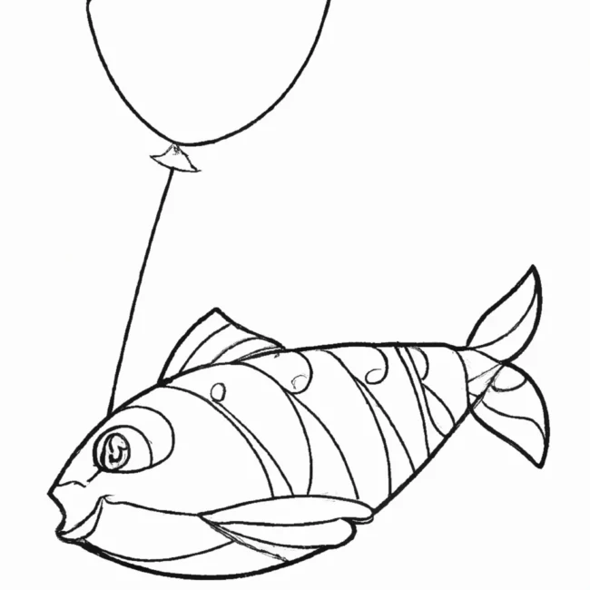 desenhos peixe balao imprimir colorir 2