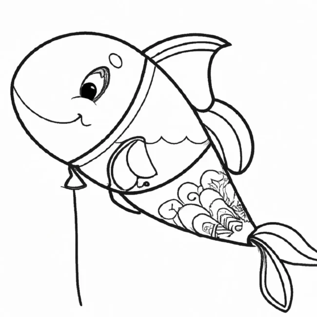 desenhos peixe balao imprimir colorir 3