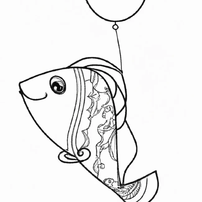 desenhos peixe balao imprimir colorir 6