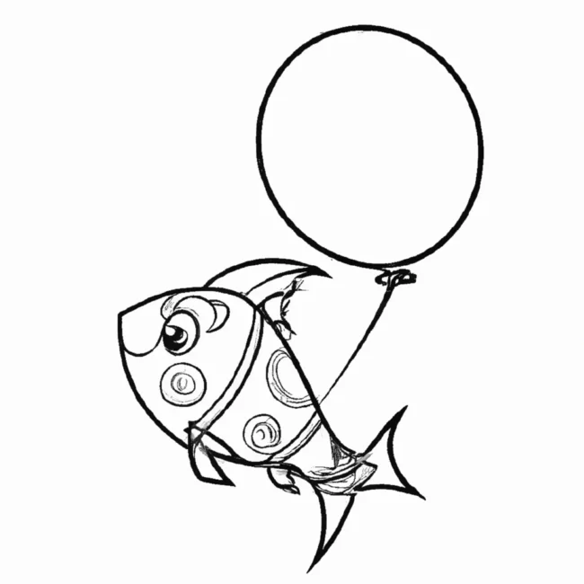 desenhos peixe balao imprimir colorir 8