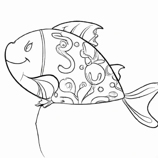 desenhos peixe balao imprimir colorir 10