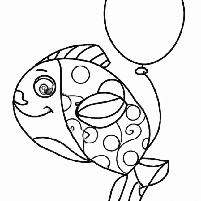 desenhos peixe balao imprimir colorir 12