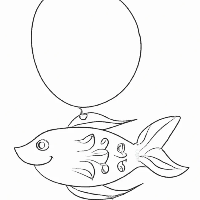 desenhos peixe balao imprimir colorir 13