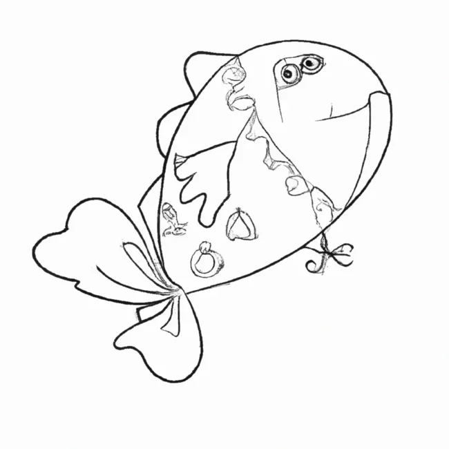 desenhos peixe balao imprimir colorir 14