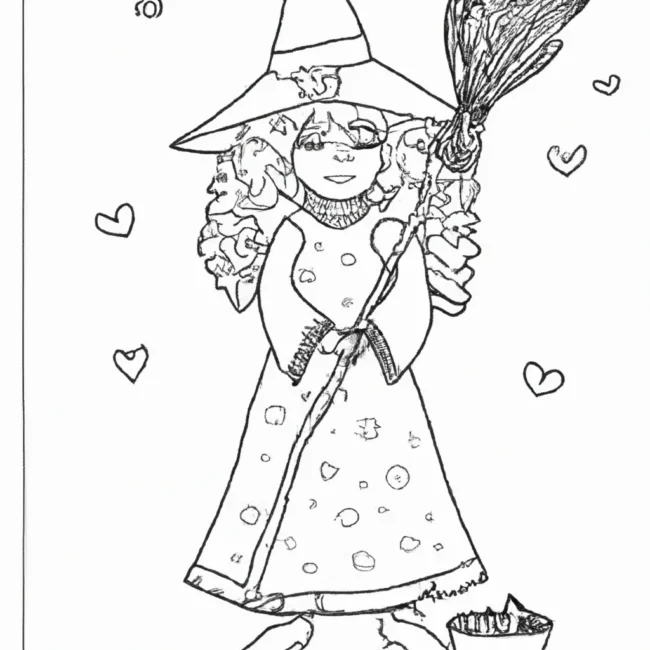 desenhos bruxa bem imprimir colorir 5