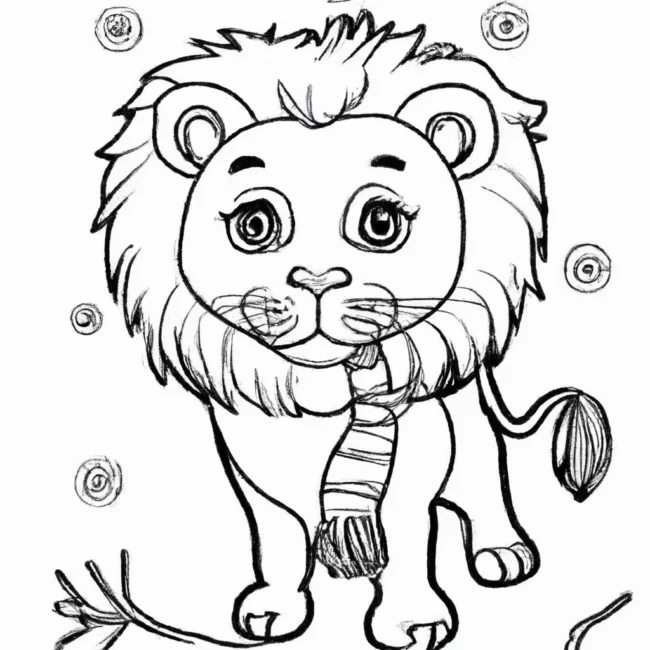 desenhos leao inverno imprimir colorir 7 desenhos leao inverno imprimir colorir 7