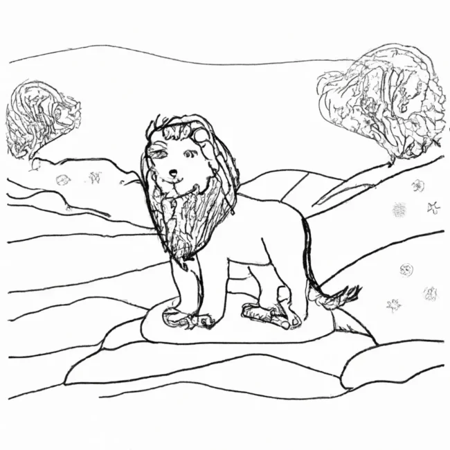 desenhos leao inverno imprimir colorir 12