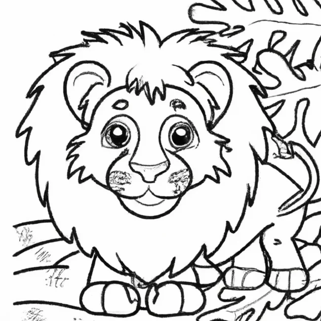 desenhos leao inverno imprimir colorir 13