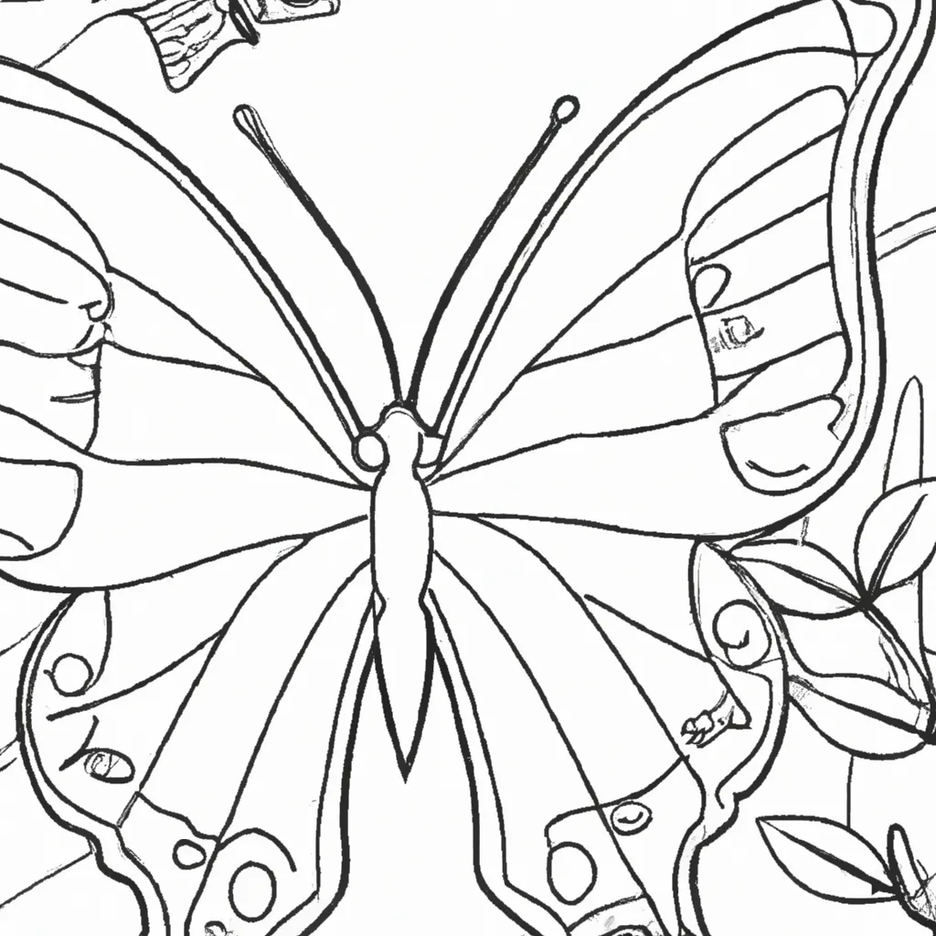 desenhos borboleta inverno imprimir colorir