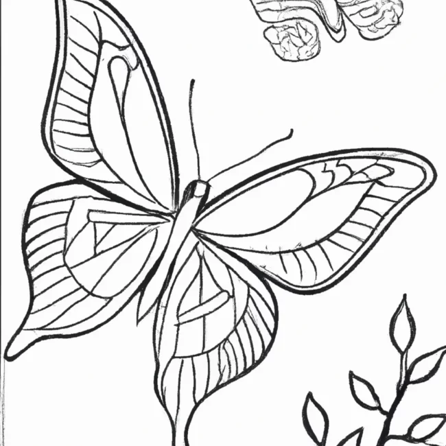 desenhos borboleta inverno imprimir colorir 13