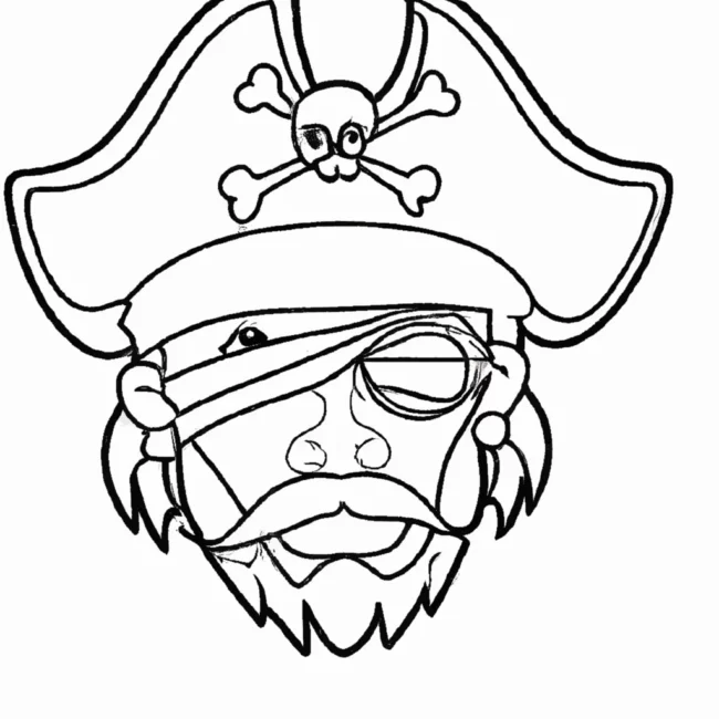 desenhos cabeca pirata imprimir colorir 1