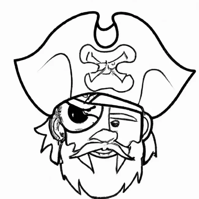 desenhos cabeca pirata imprimir colorir 2