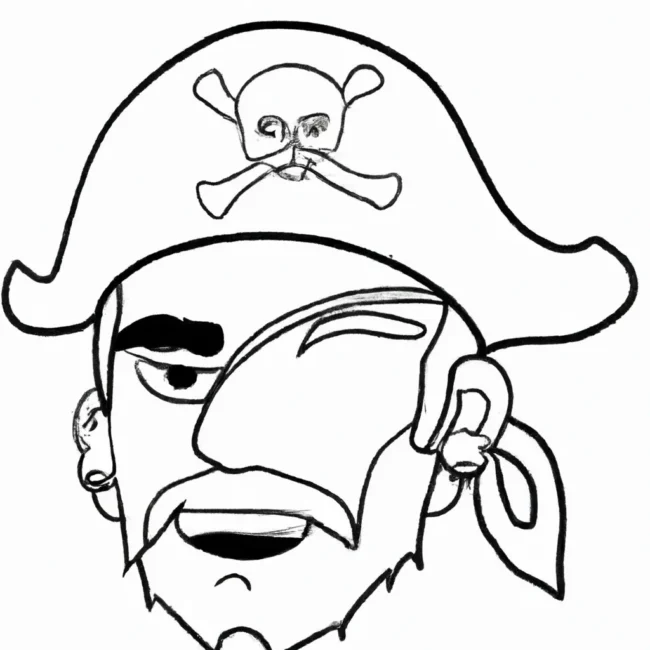 desenhos cabeca pirata imprimir colorir 3