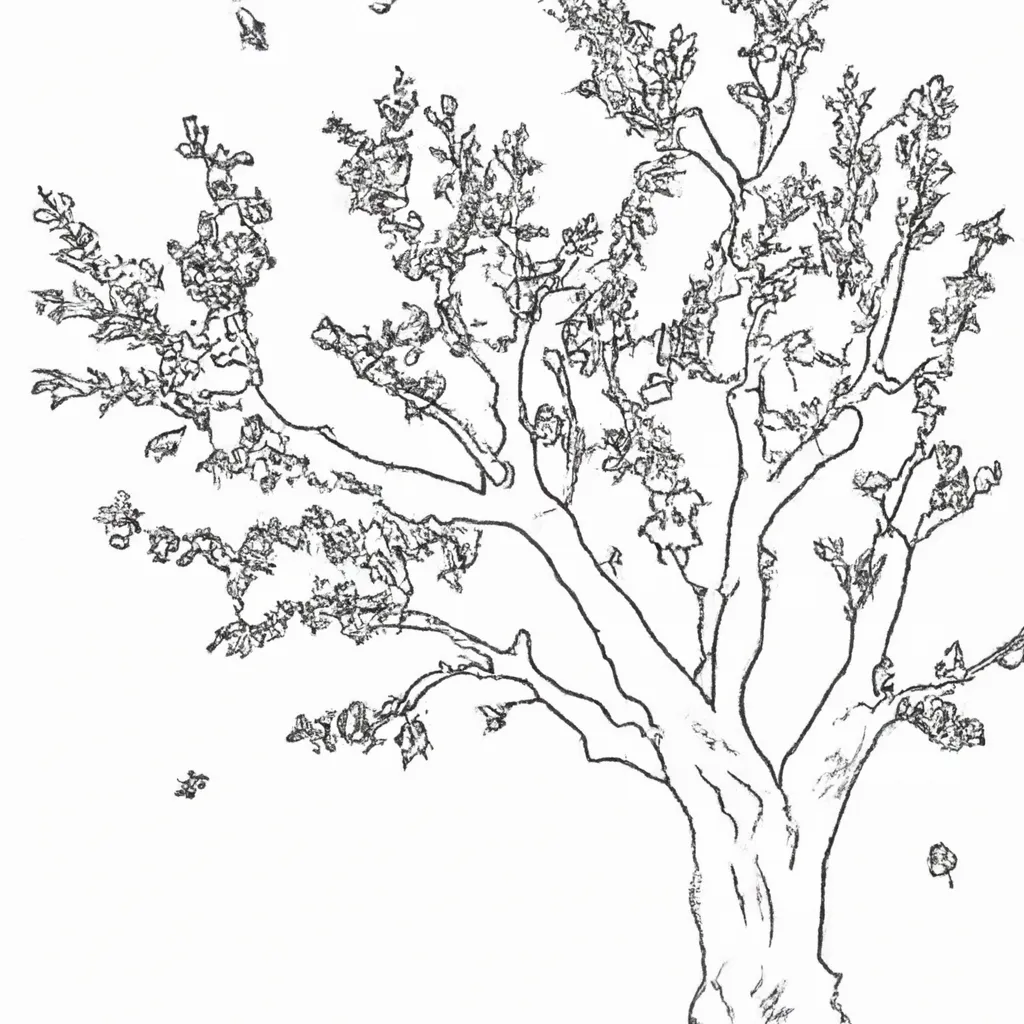 desenhos arvore nogueira imprimir colorir 7