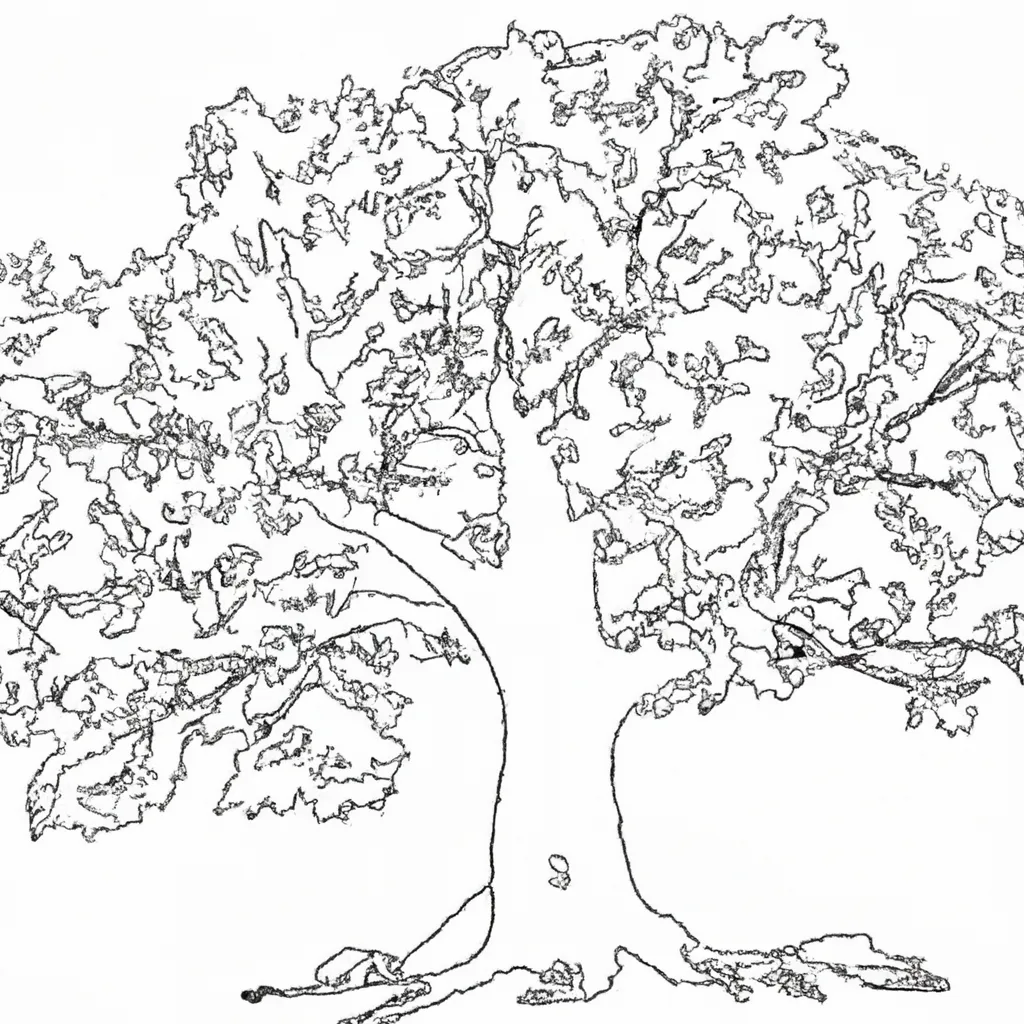 desenhos arvore nogueira imprimir colorir 9