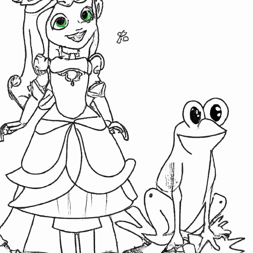 desenhos princesa sapo imprimir colorir 2 desenhos princesa sapo imprimir colorir 2