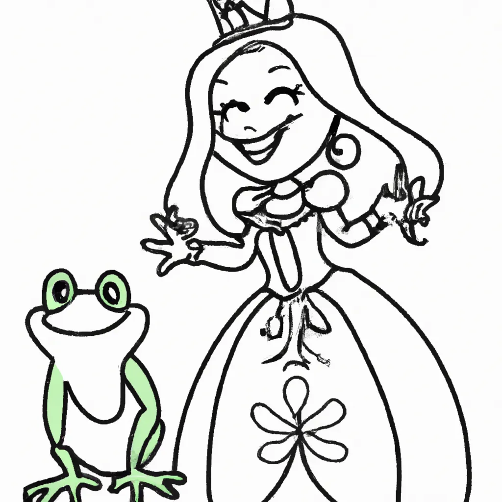 desenhos princesa sapo imprimir colorir 4 desenhos princesa sapo imprimir colorir 4