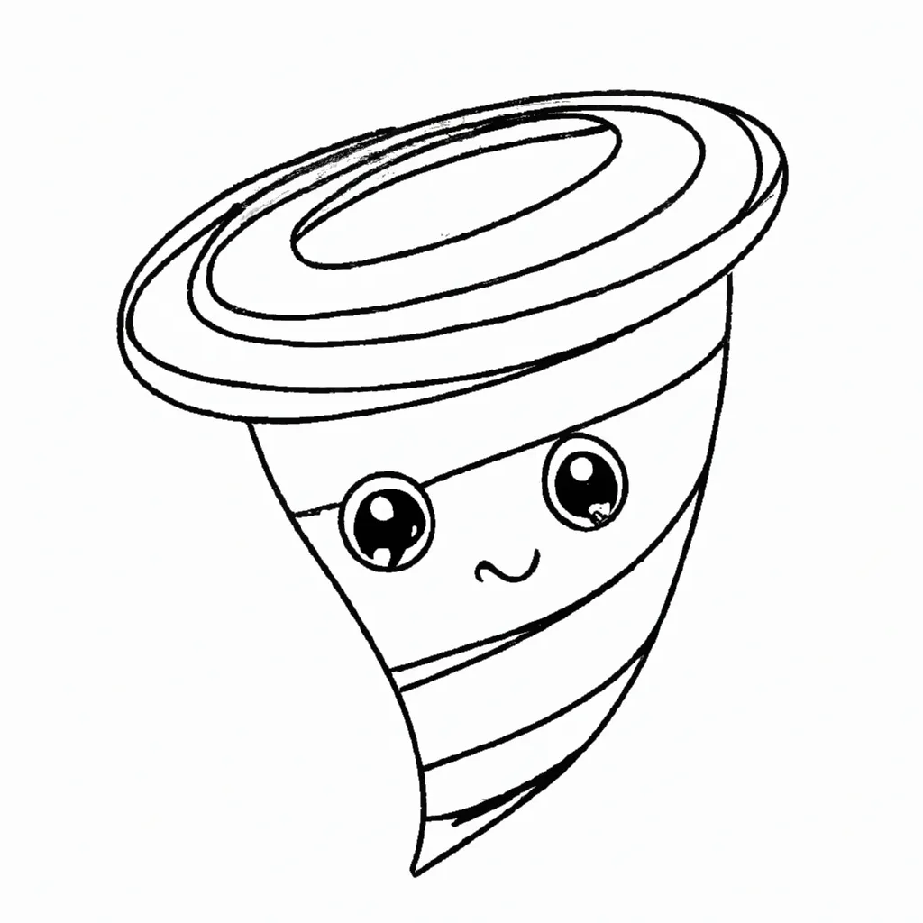 desenhos tornado kawaii imprimir colorir 4