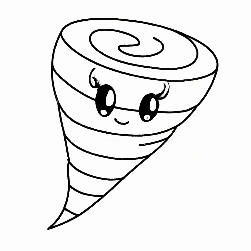 desenhos tornado kawaii imprimir colorir 5