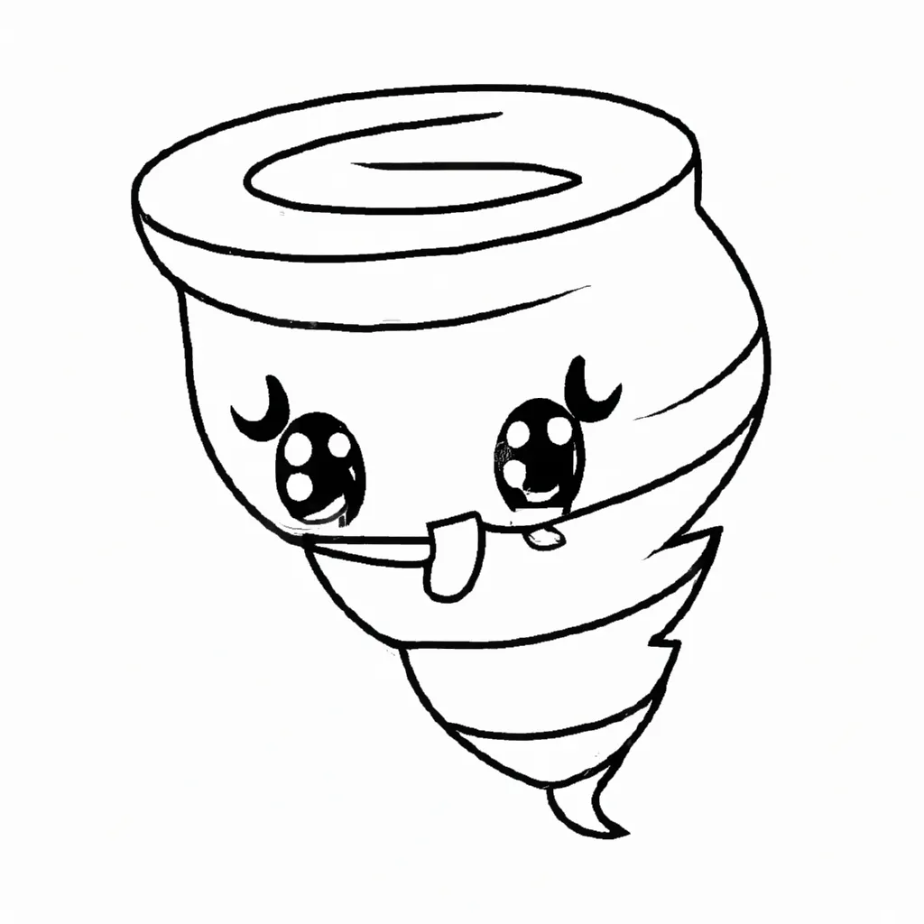 desenhos tornado kawaii imprimir colorir 8