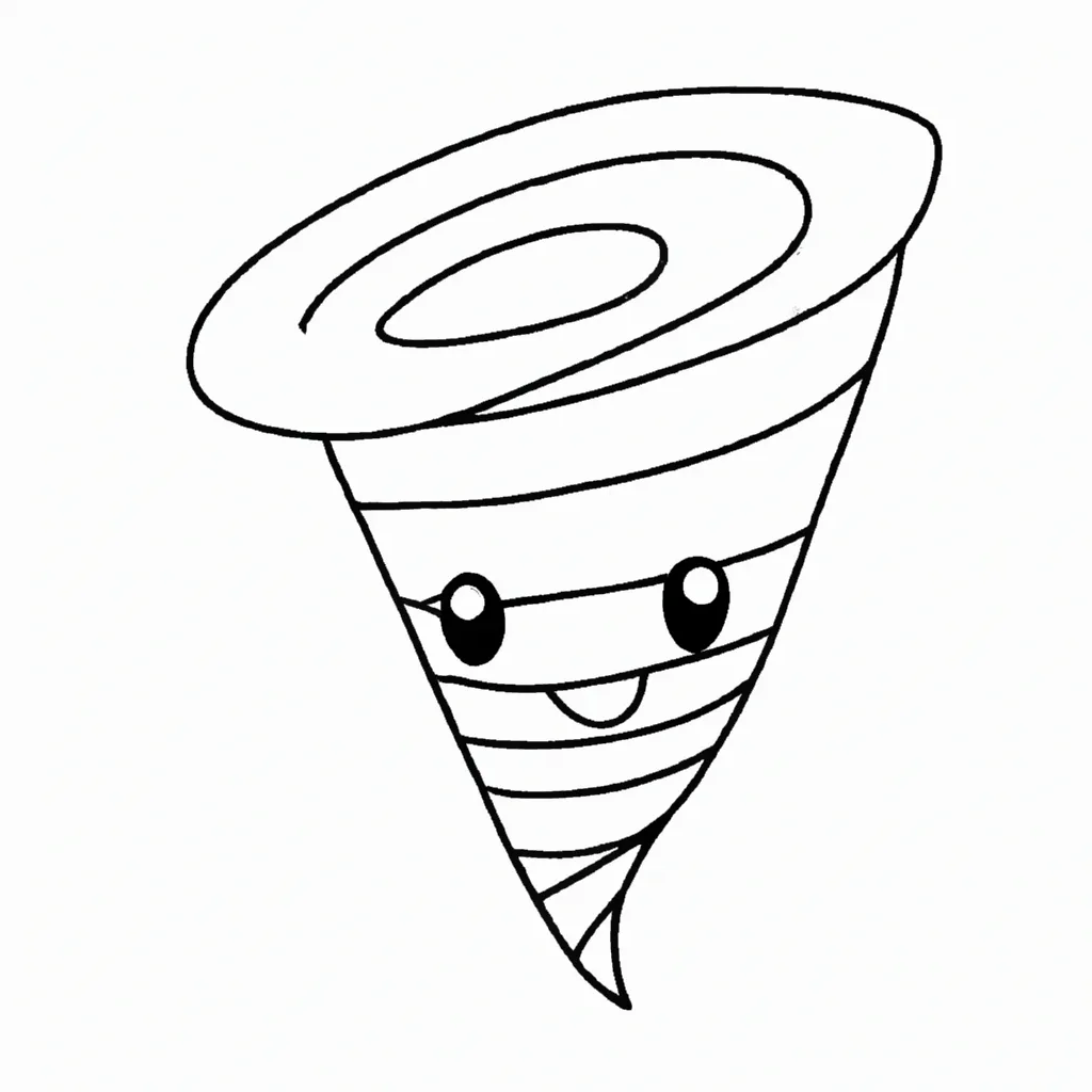 desenhos tornado kawaii imprimir colorir 11