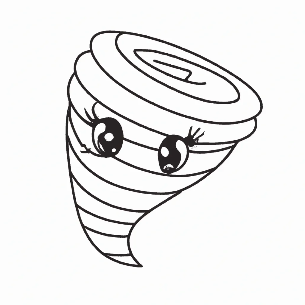 desenhos tornado kawaii imprimir colorir 13