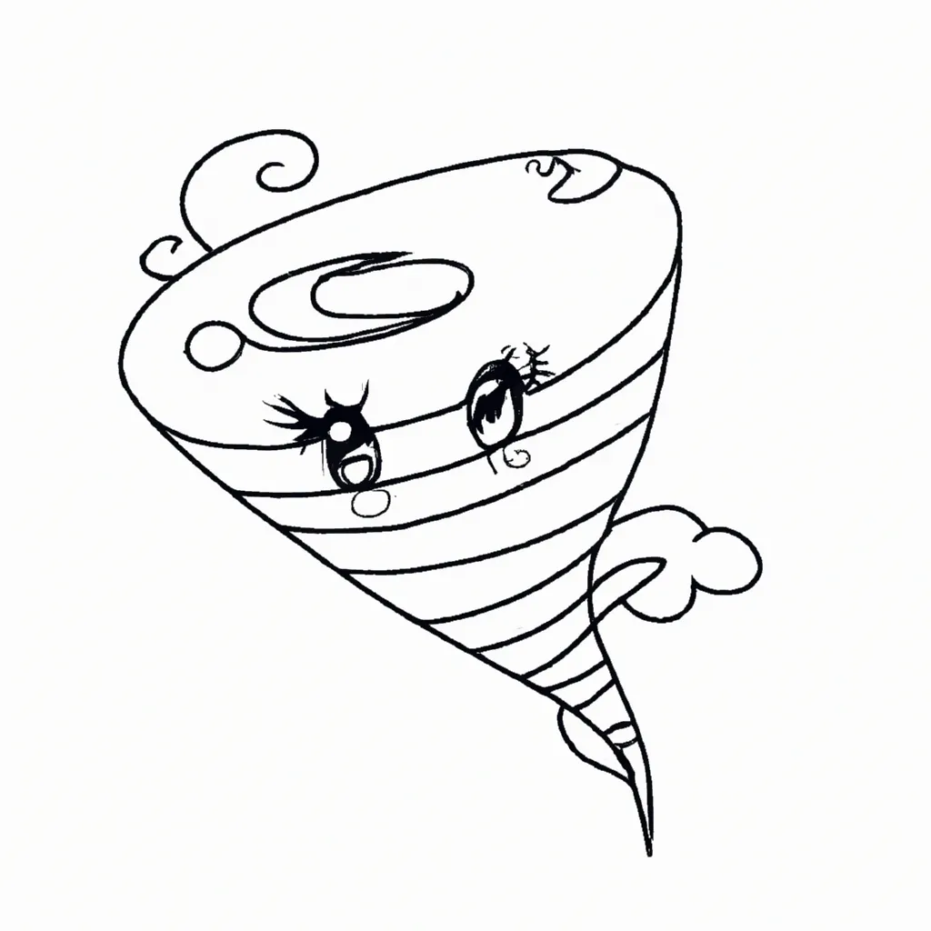 desenhos tornado kawaii imprimir colorir 14
