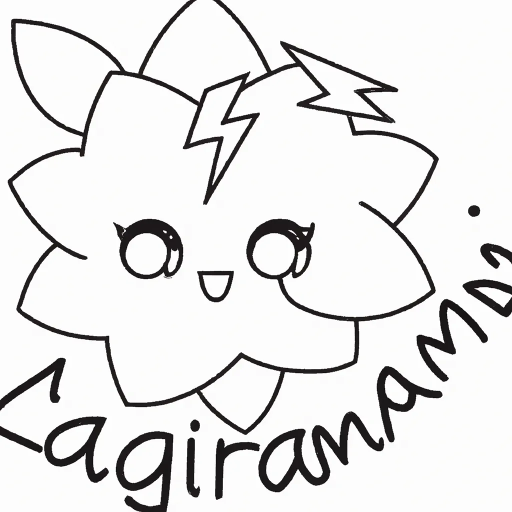 desenhos relampago kawaii imprimir colorir 2