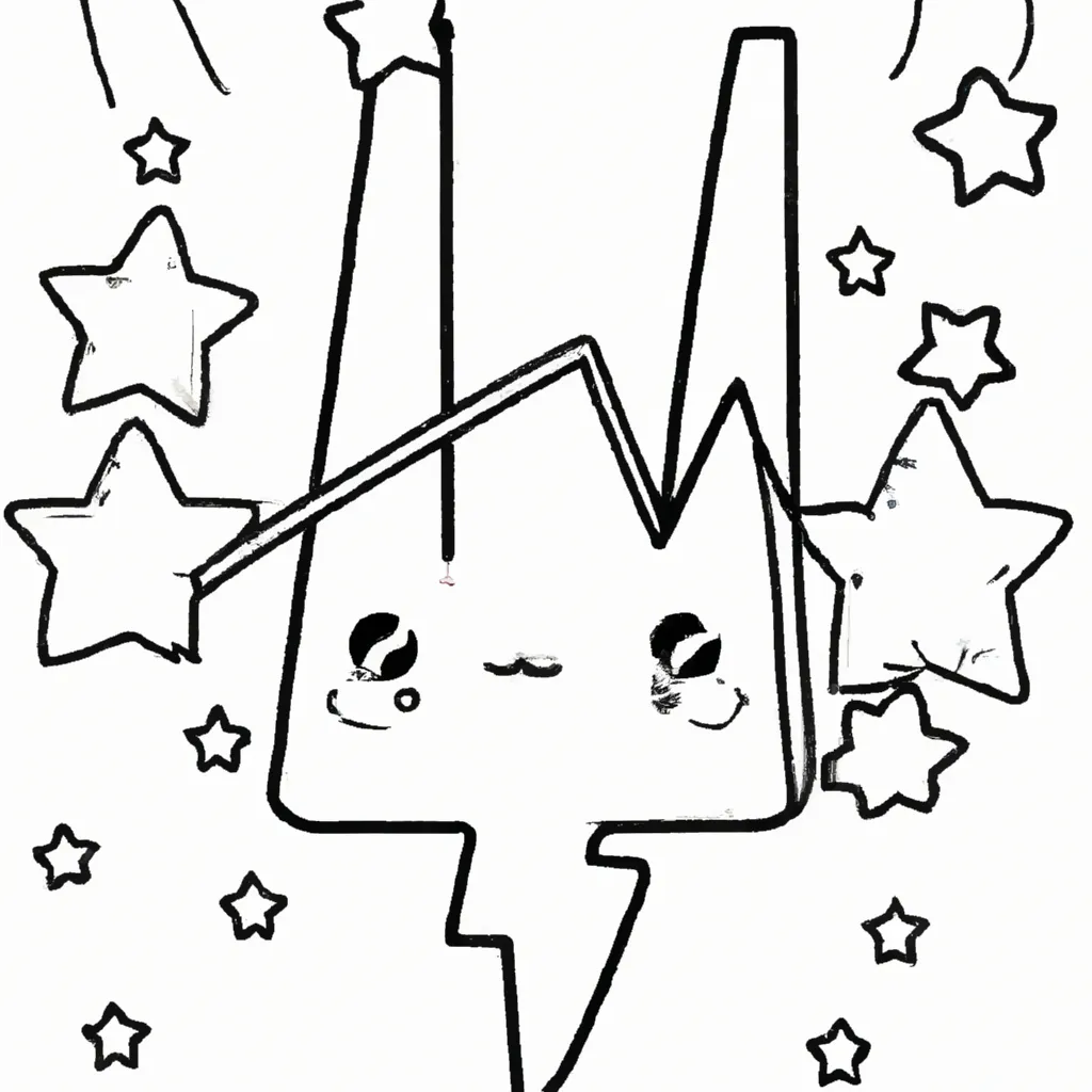desenhos relampago kawaii imprimir colorir 4