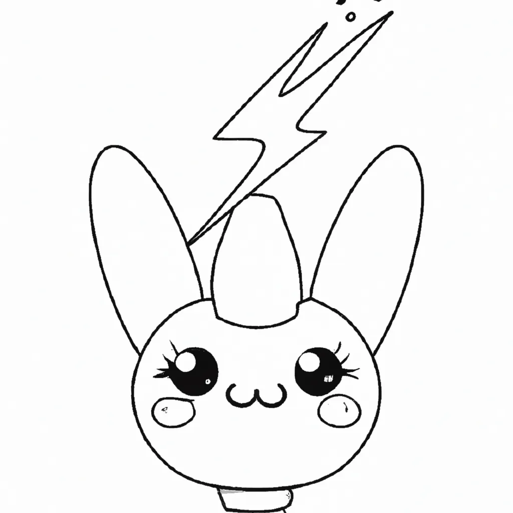 desenhos relampago kawaii imprimir colorir 10