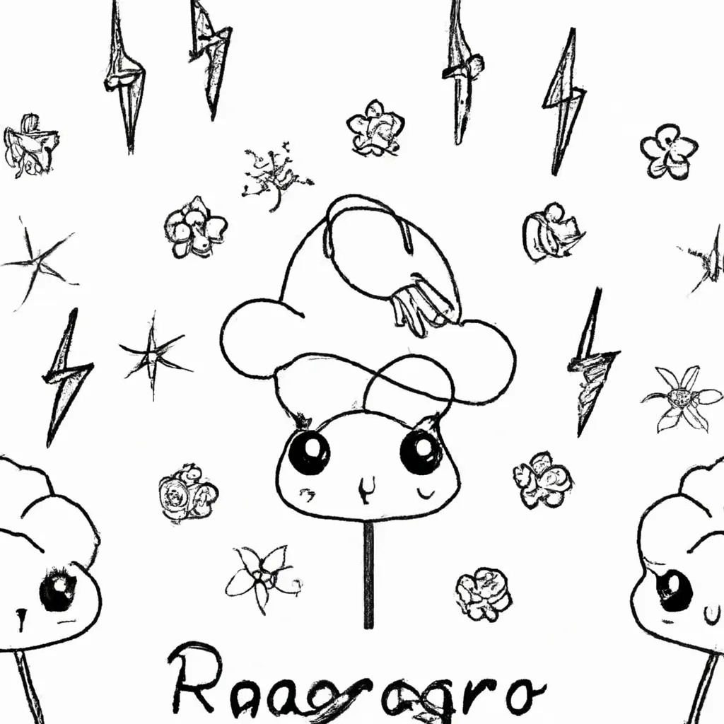 desenhos relampago kawaii imprimir colorir 11
