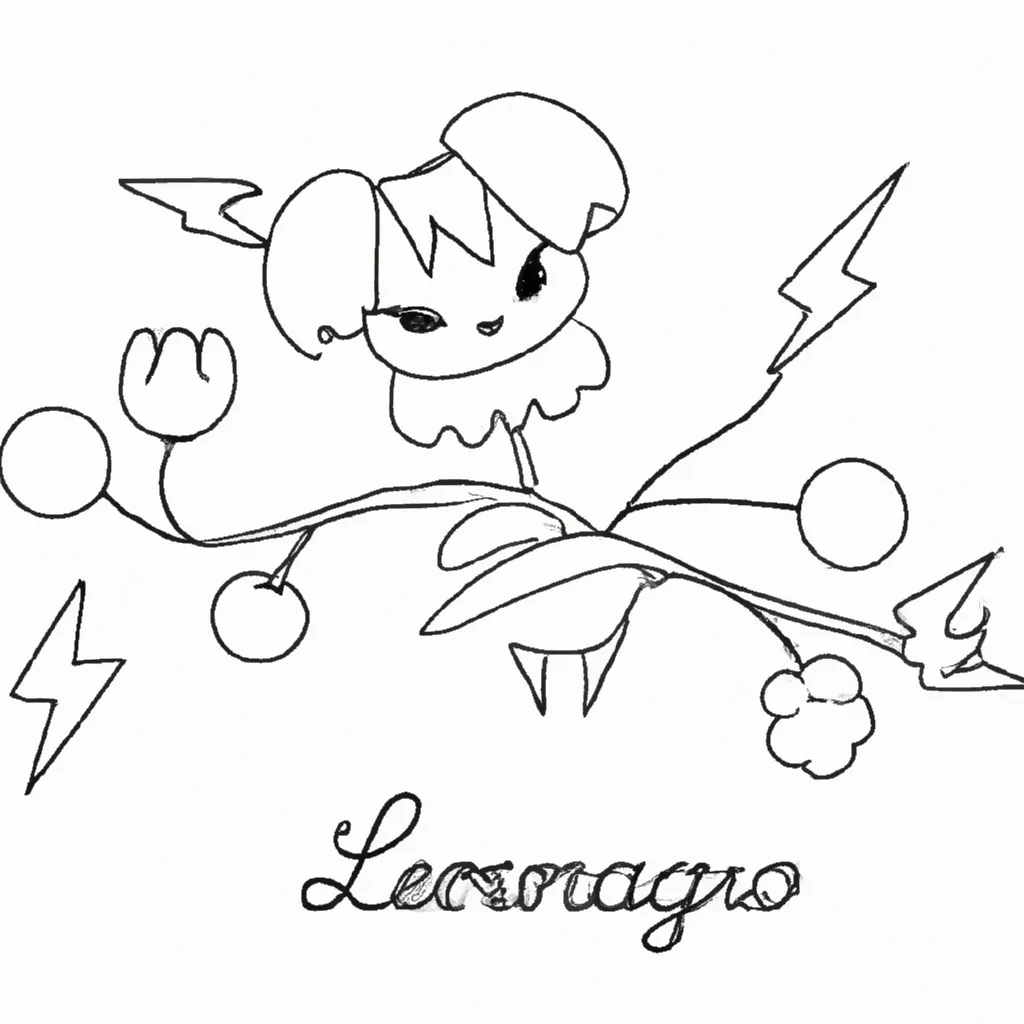 desenhos relampago kawaii imprimir colorir 12