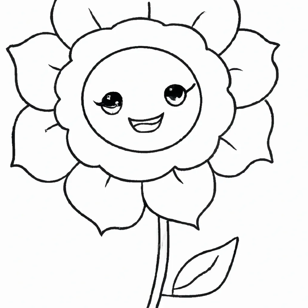 desenhos flor sorriso imprimir colorir 5