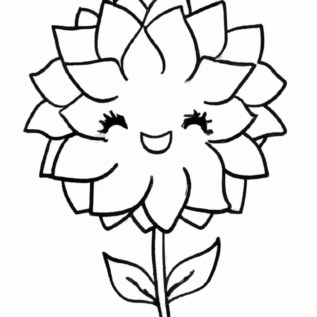 desenhos flor sorriso imprimir colorir 7