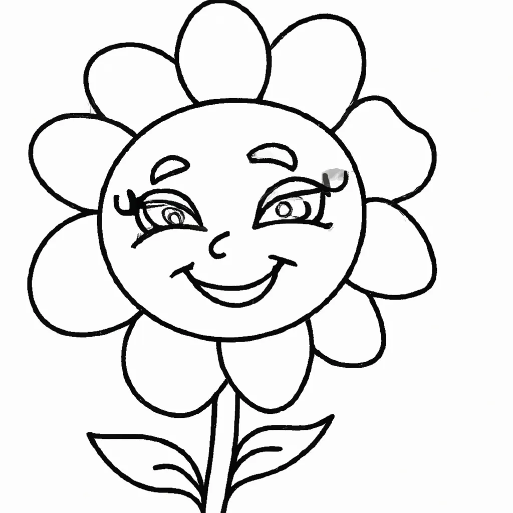 desenhos flor sorriso imprimir colorir 9