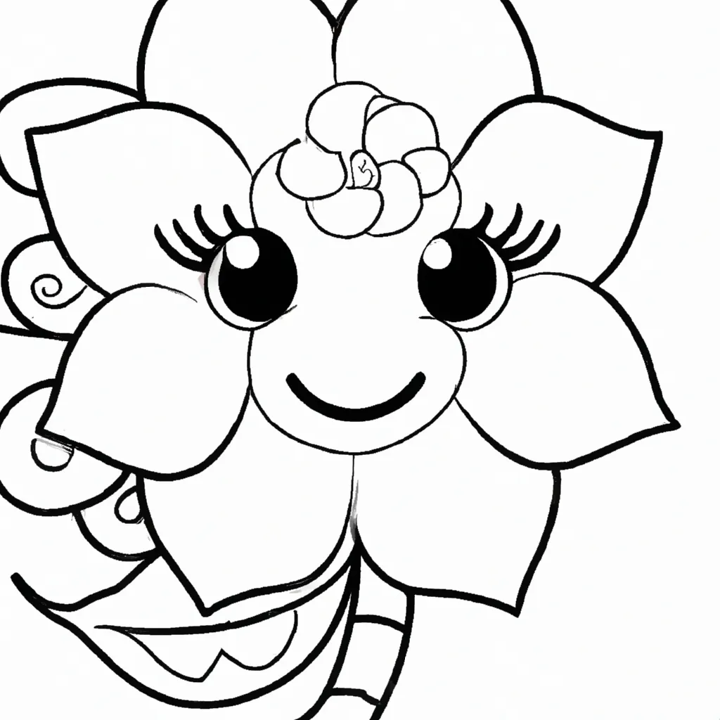 desenhos flor sorriso imprimir colorir 10