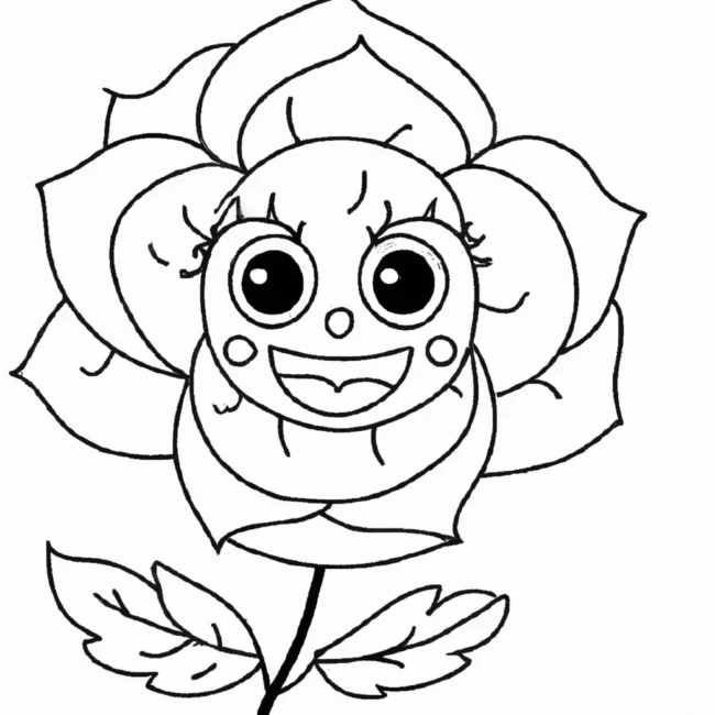 desenhos flor sorriso imprimir colorir 11