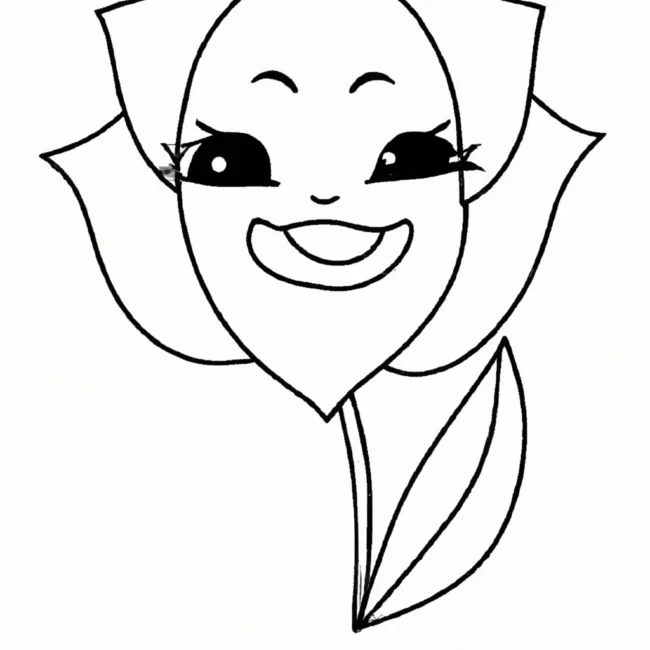 desenhos flor sorriso imprimir colorir 13
