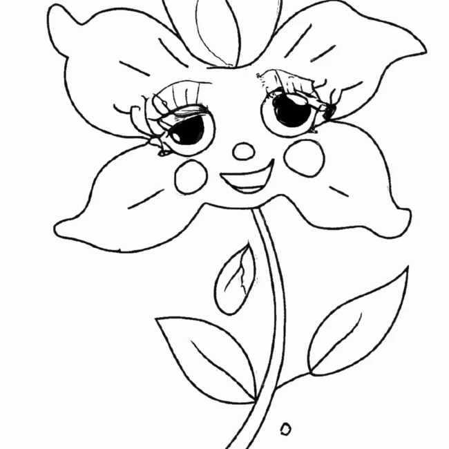 desenhos flor sorriso imprimir colorir 14
