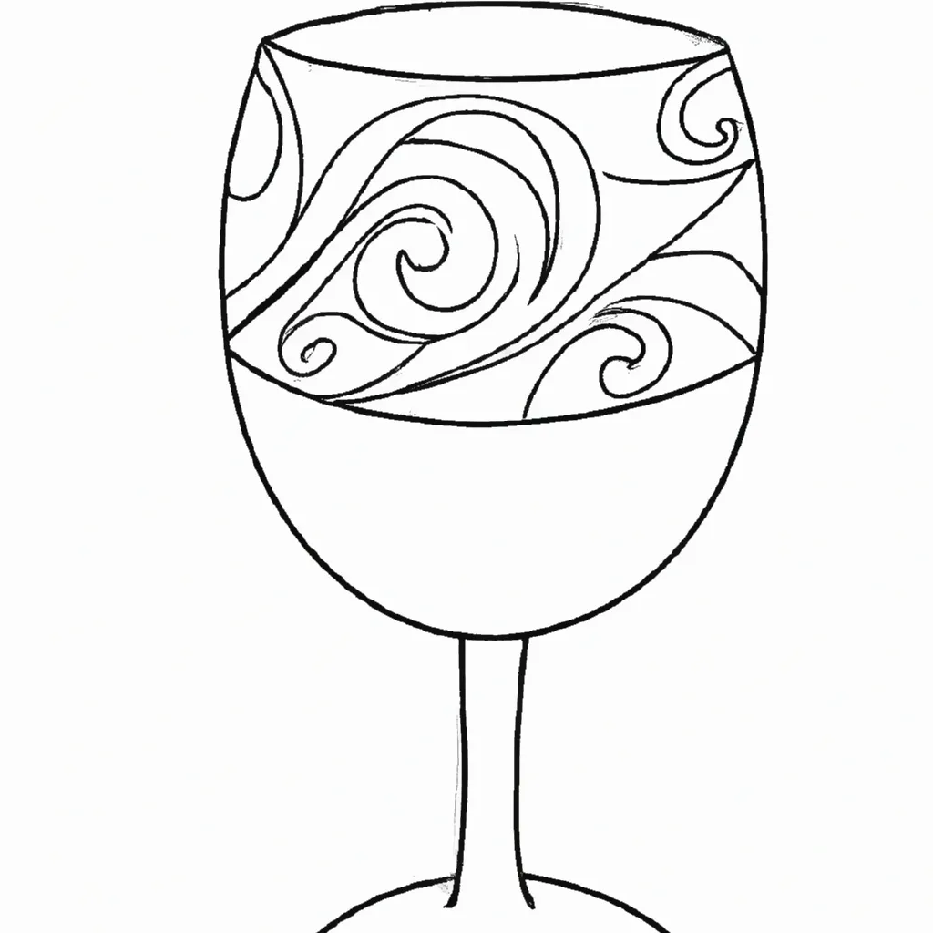 desenhos copo vinho imprimir colorir 5