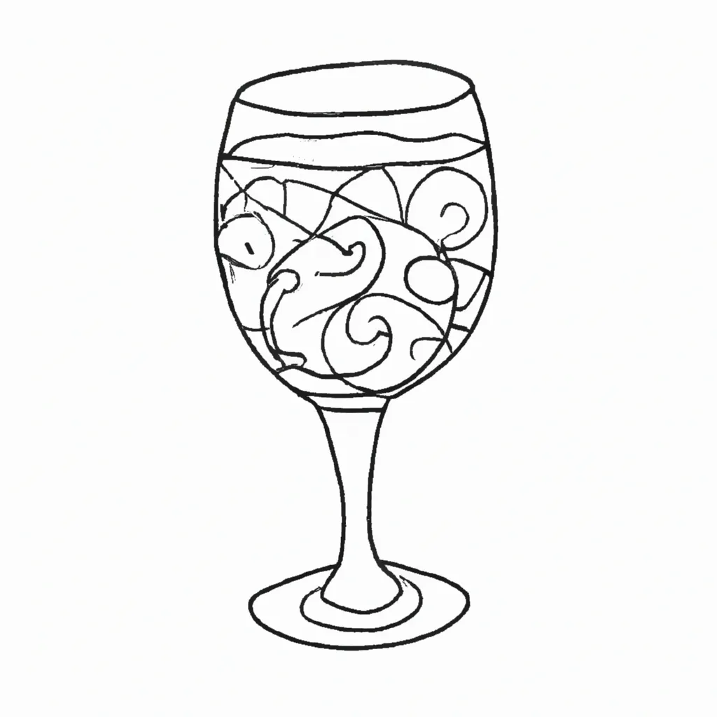 desenhos copo vinho imprimir colorir 6