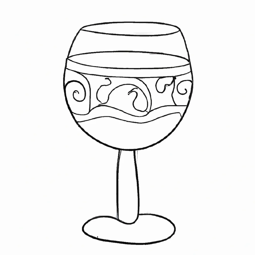 desenhos copo vinho imprimir colorir 8